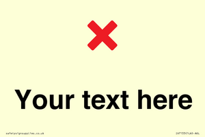 Custom plain background, red cross sign